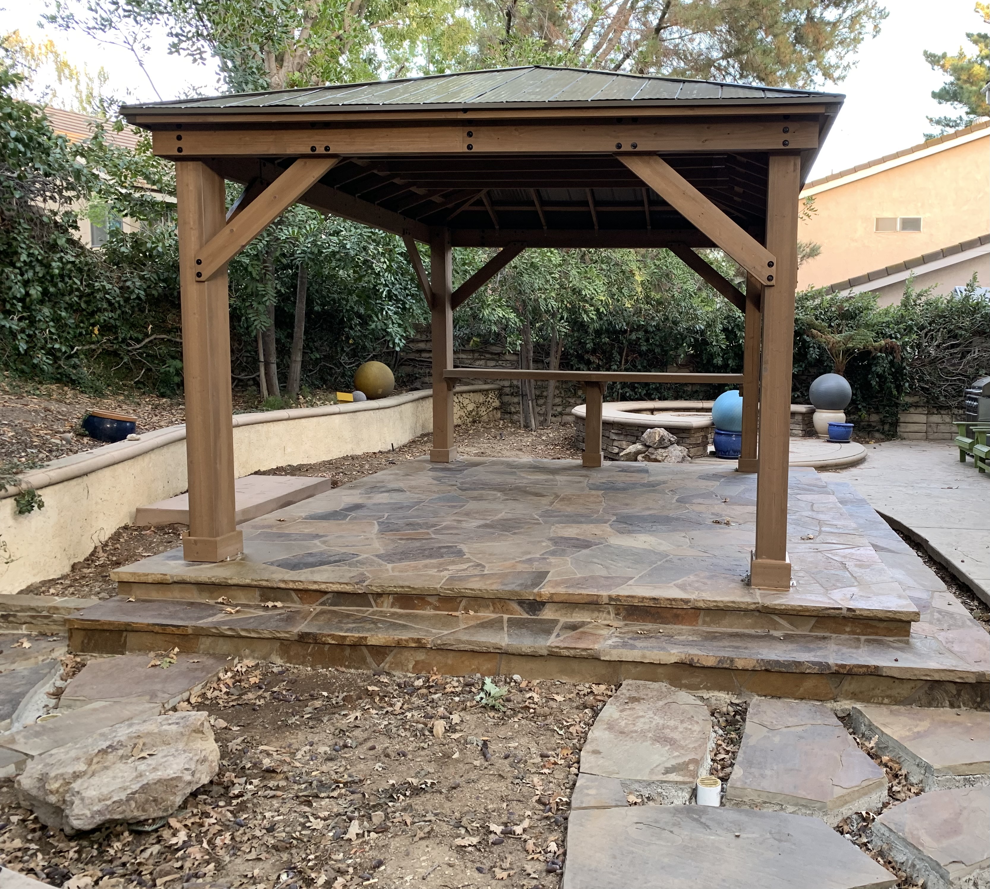 Flagstone patio